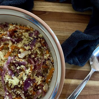 Raisin and Red Cabbage Couscous