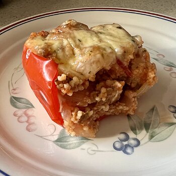 Sausage & Couscous-Stuffed Peppers