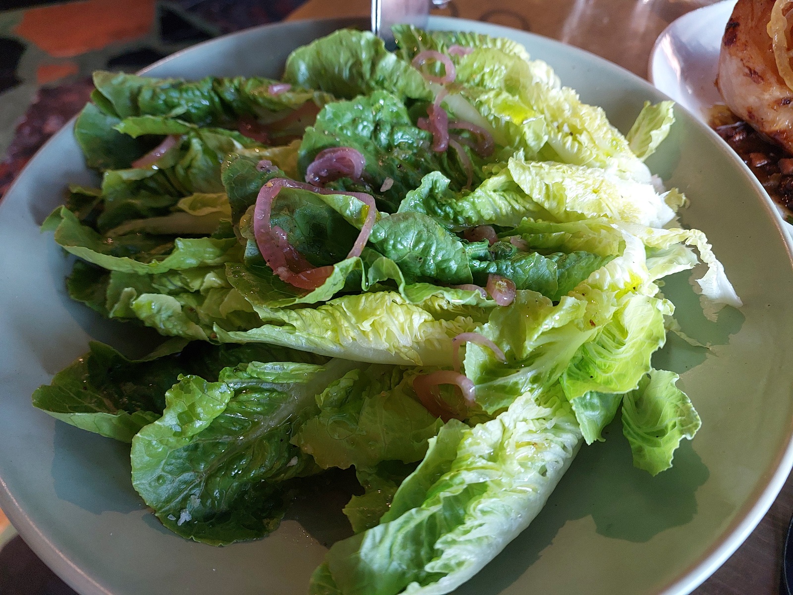 Baby Cos Lettuce, Pickled Shallots,