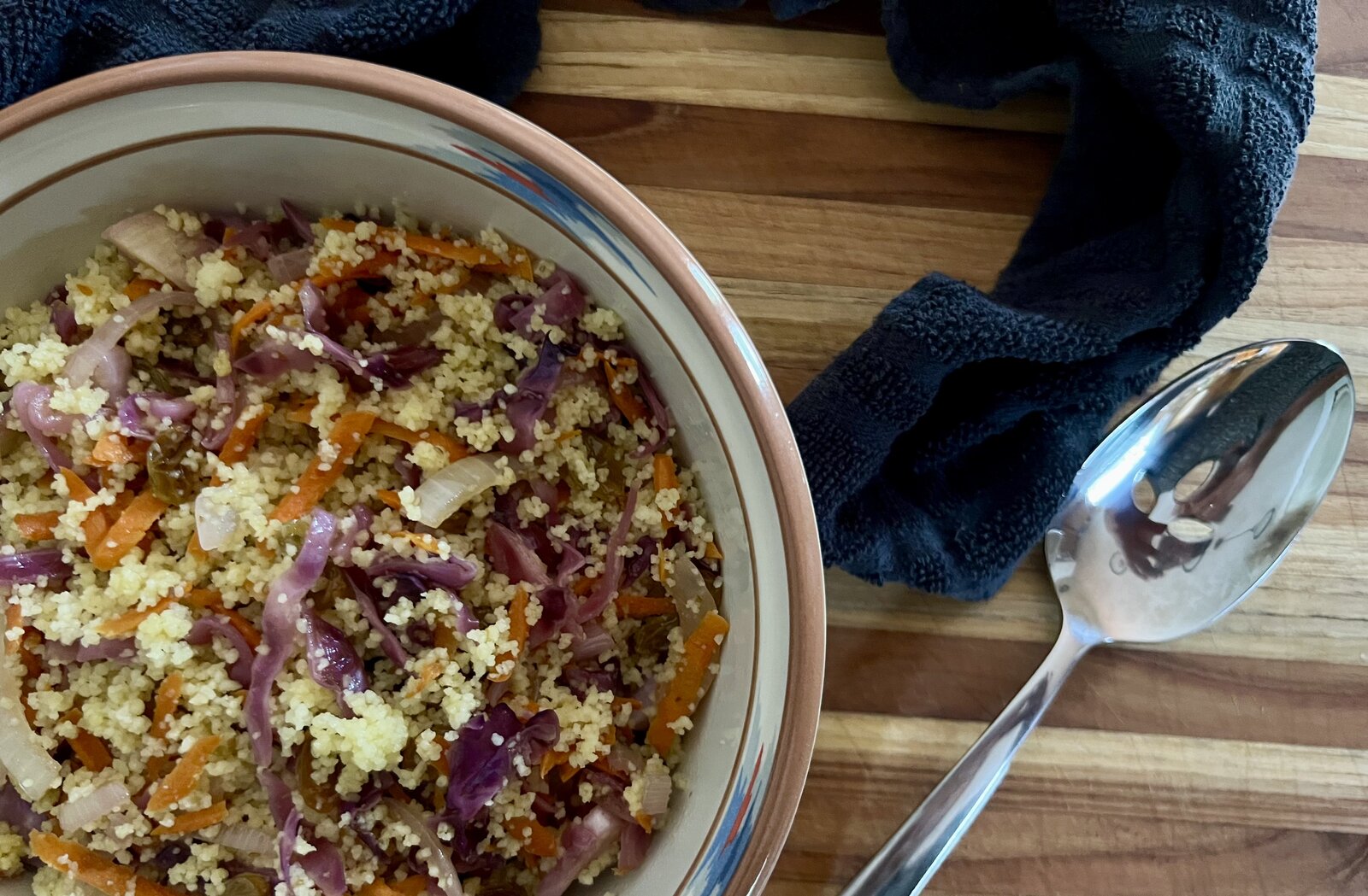 Raisin and Red Cabbage Couscous