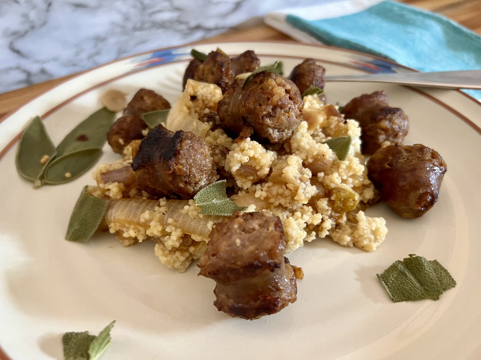 Sausage & Pickled Sage Couscous