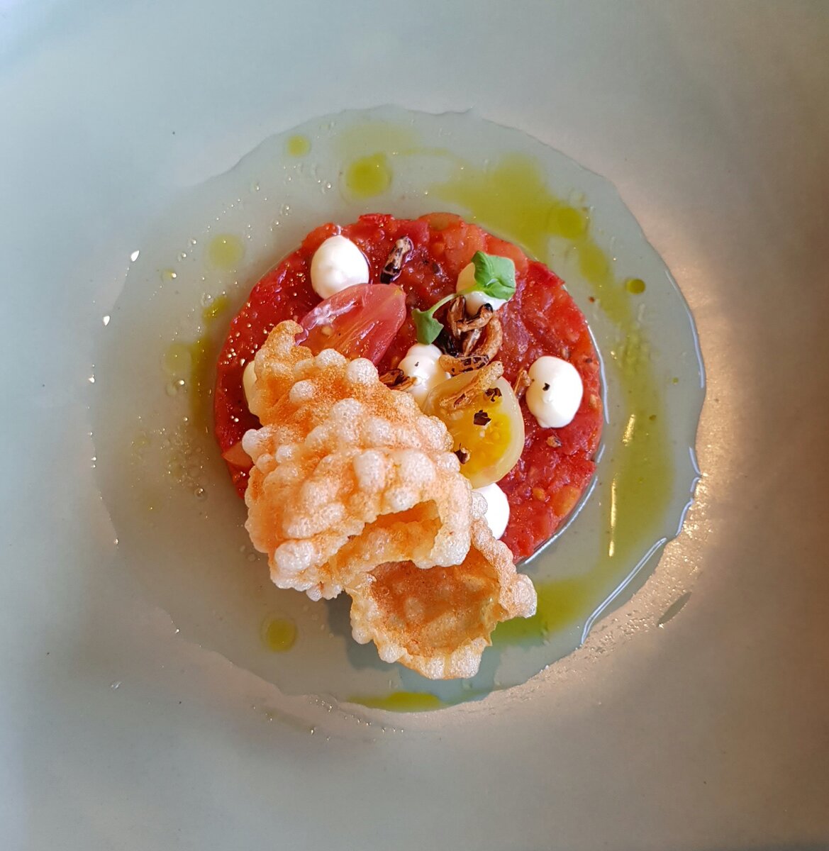 Tartare of Bush Tomato, Wasabi & Sesame, ???